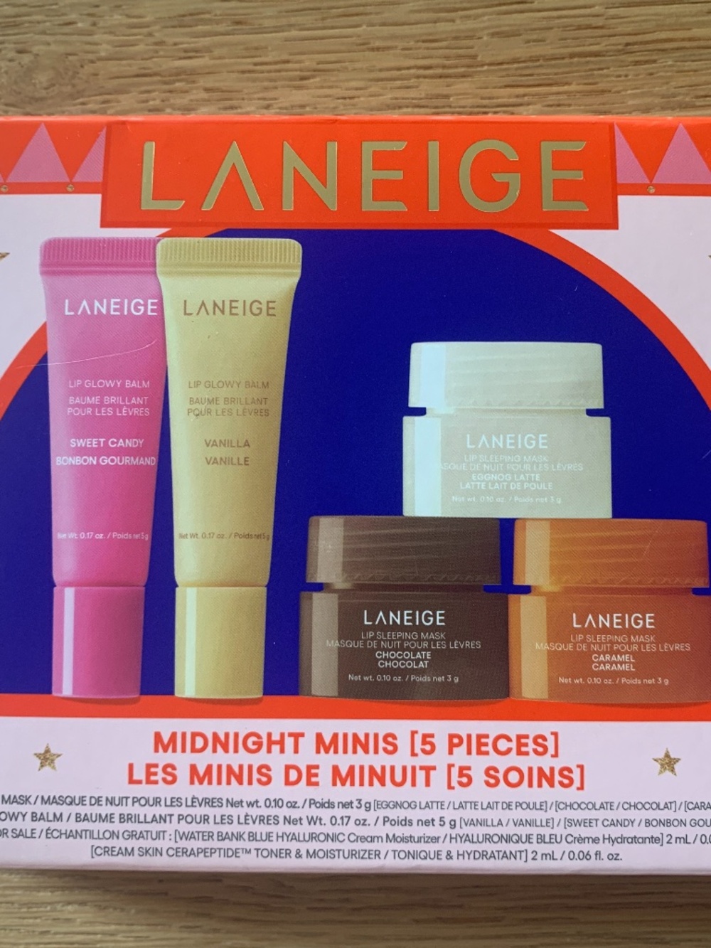♦️NWT Laneige 5 piece lip balm set